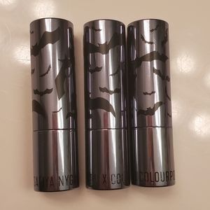 Safiya Nygaard X Colourpop Cream Lipsticks Berry Me, Brucie, Screamer